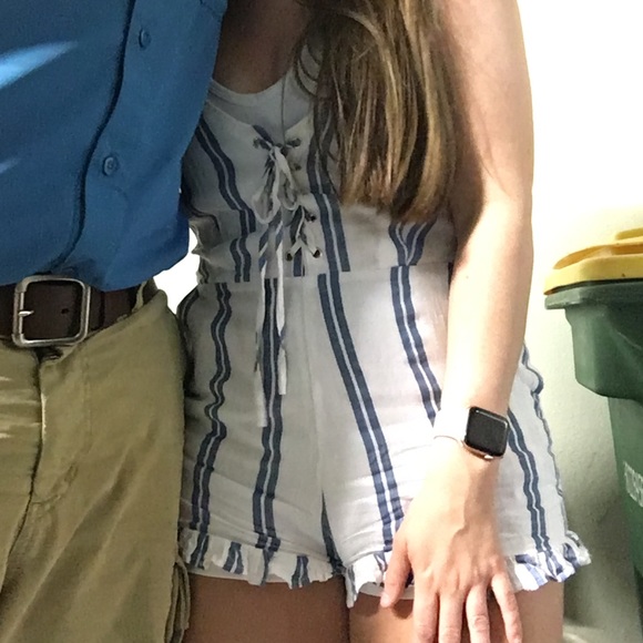 olive scent Other - Blue and white romper